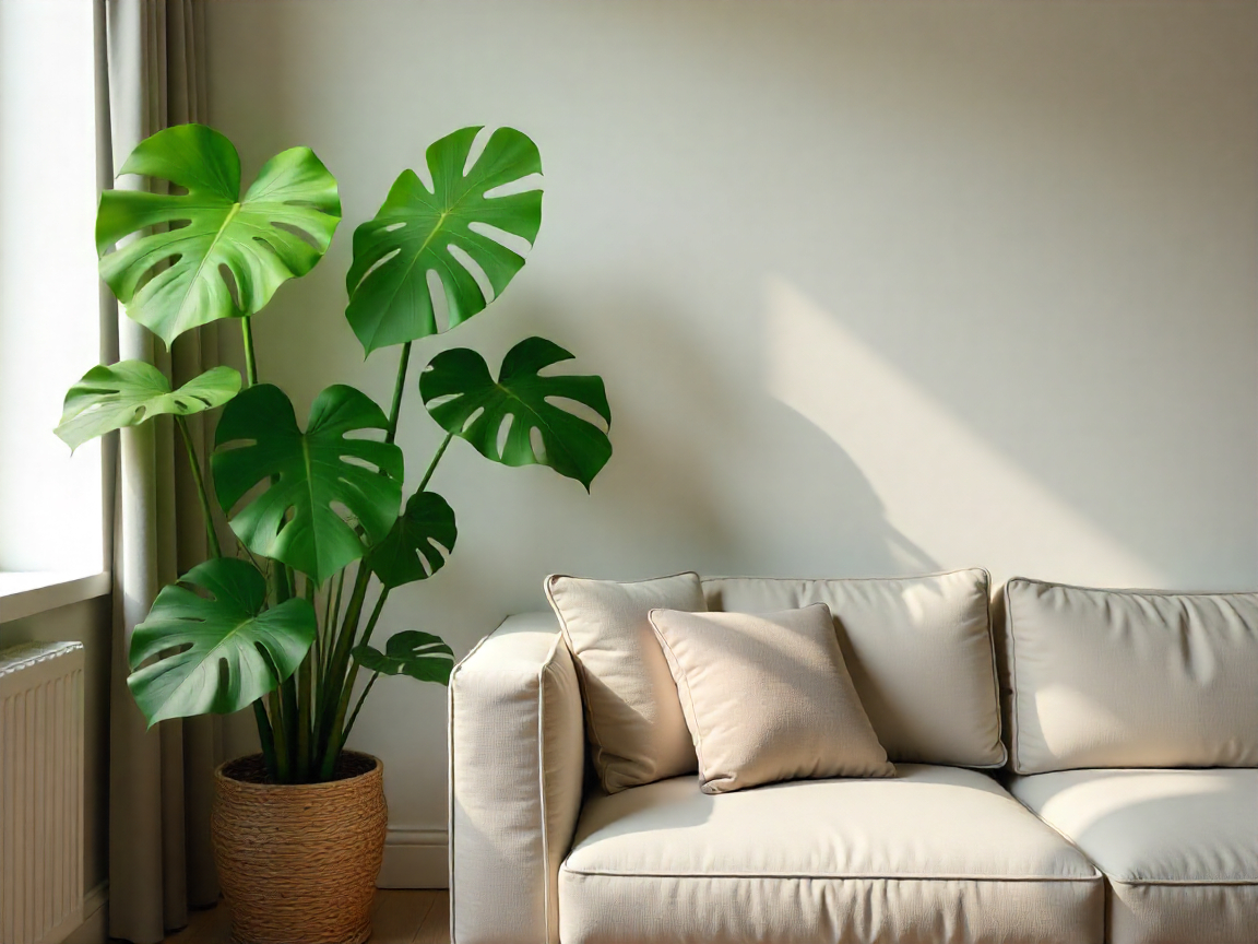 Monstera Deliciosa - Stor luftrenande växt